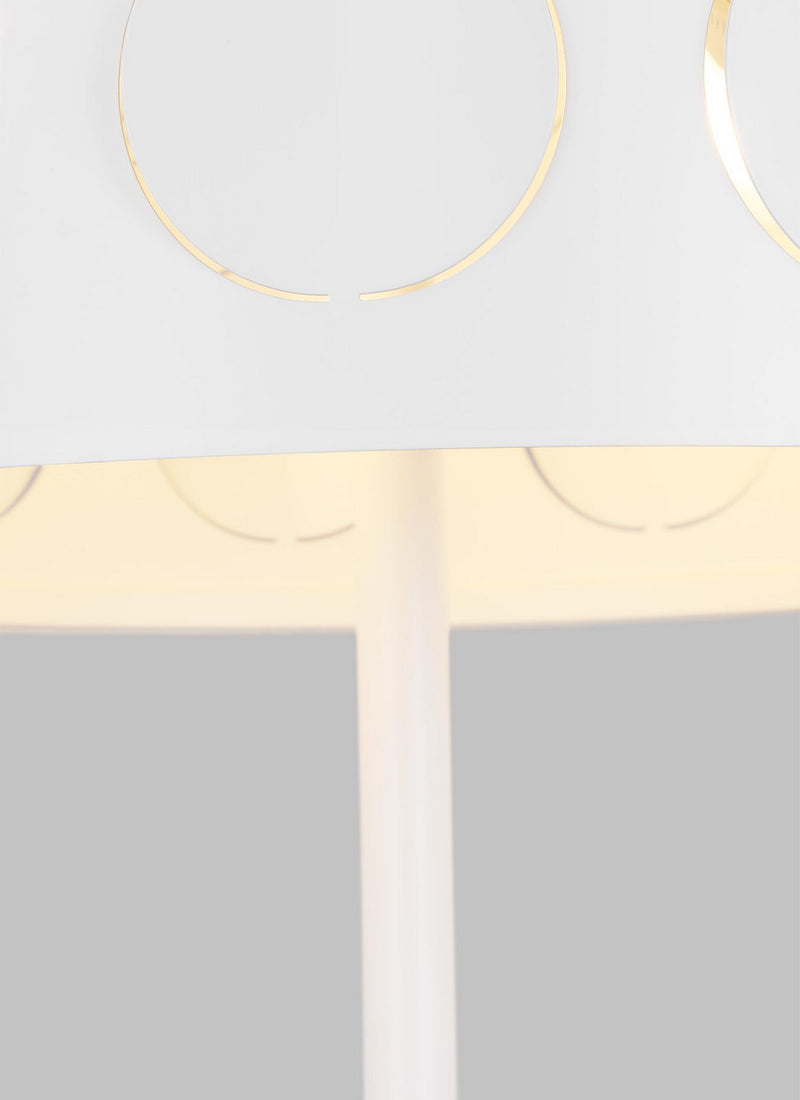 Two Light Desk Lamp<br /><span style="color:#4AB0CE;">Entrega: 4-10 dias en USA</span><br /><span style="color:#4AB0CE;font-size:60%;">PREGUNTE POR ENTREGA EN PANAMA</span><br />Collection: Dottie<br />Finish: Matte White
