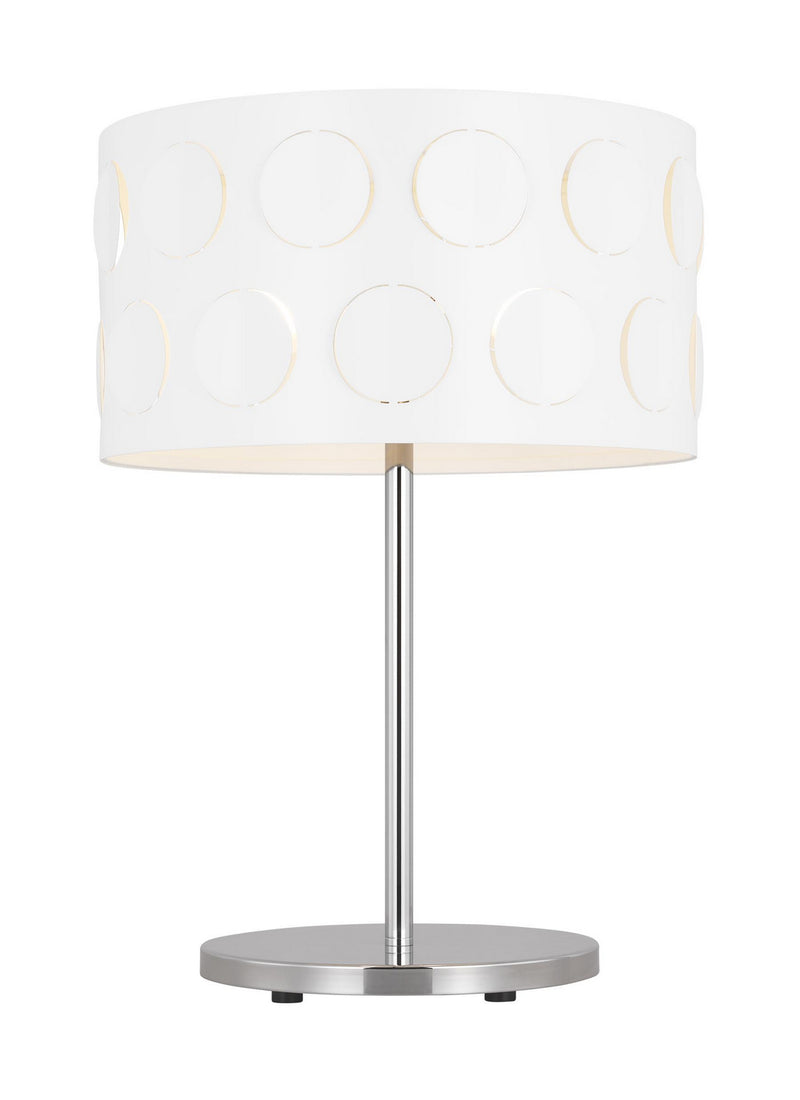 Two Light Desk Lamp<br /><span style="color:#4AB0CE;">Entrega: 4-10 dias en USA</span><br /><span style="color:#4AB0CE;font-size:60%;">PREGUNTE POR ENTREGA EN PANAMA</span><br />Collection: Dottie<br />Finish: Polished Nickel