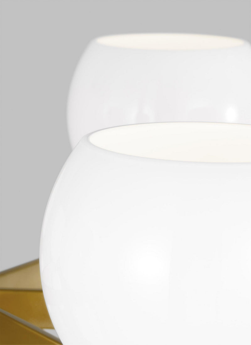 Visual Comfort Studio - KSC10212BBSMG - 12 Light Chandelier - Londyn - Burnished Brass with Milk White Glass