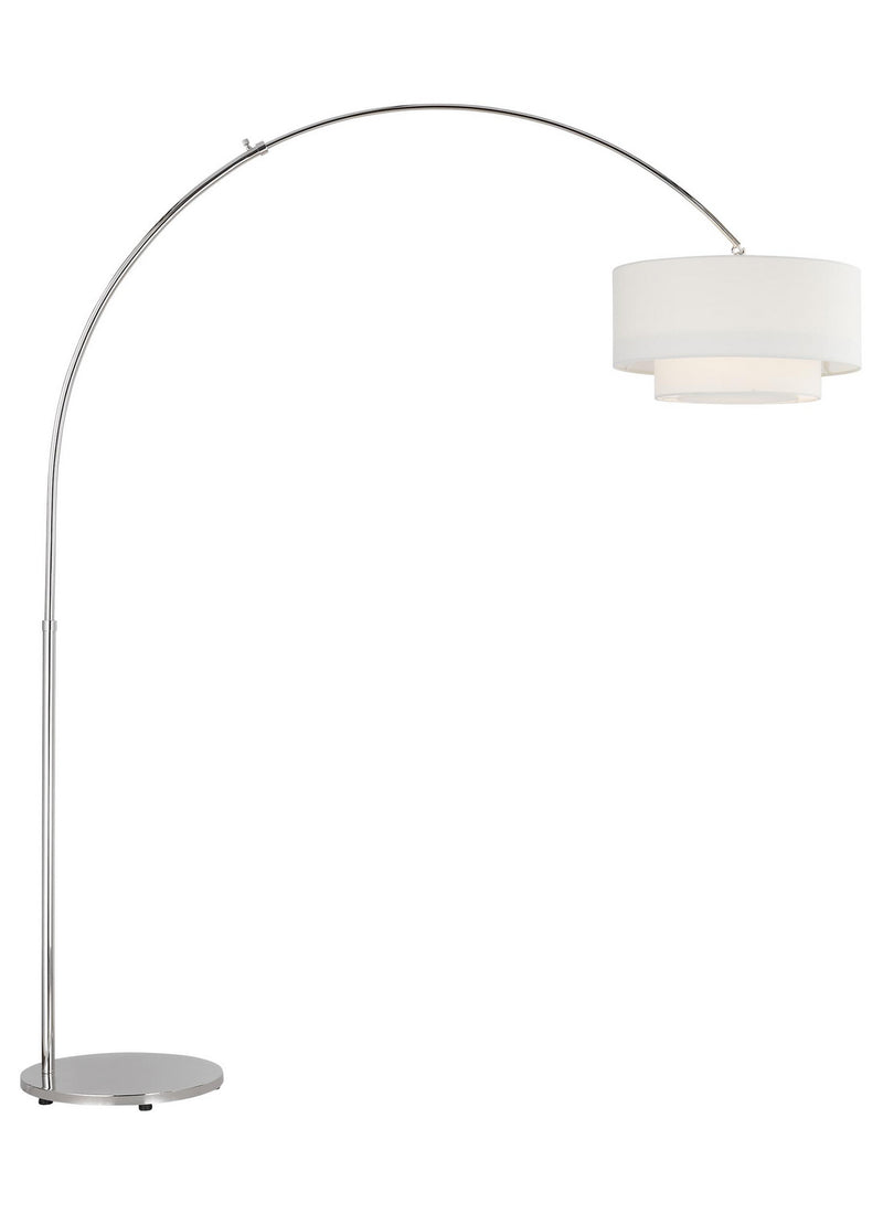 One Light Floor Lamp<br /><span style="color:#4AB0CE;">Entrega: 4-10 dias en USA</span><br /><span style="color:#4AB0CE;font-size:60%;">PREGUNTE POR ENTREGA EN PANAMA</span><br />Collection: Sawyer<br />Finish: Polished Nickel
