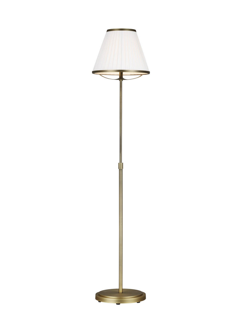 One Light Floor Lamp<br /><span style="color:#4AB0CE;">Entrega: 4-10 dias en USA</span><br /><span style="color:#4AB0CE;font-size:60%;">PREGUNTE POR ENTREGA EN PANAMA</span><br />Collection: Esther<br />Finish: Time Worn Brass